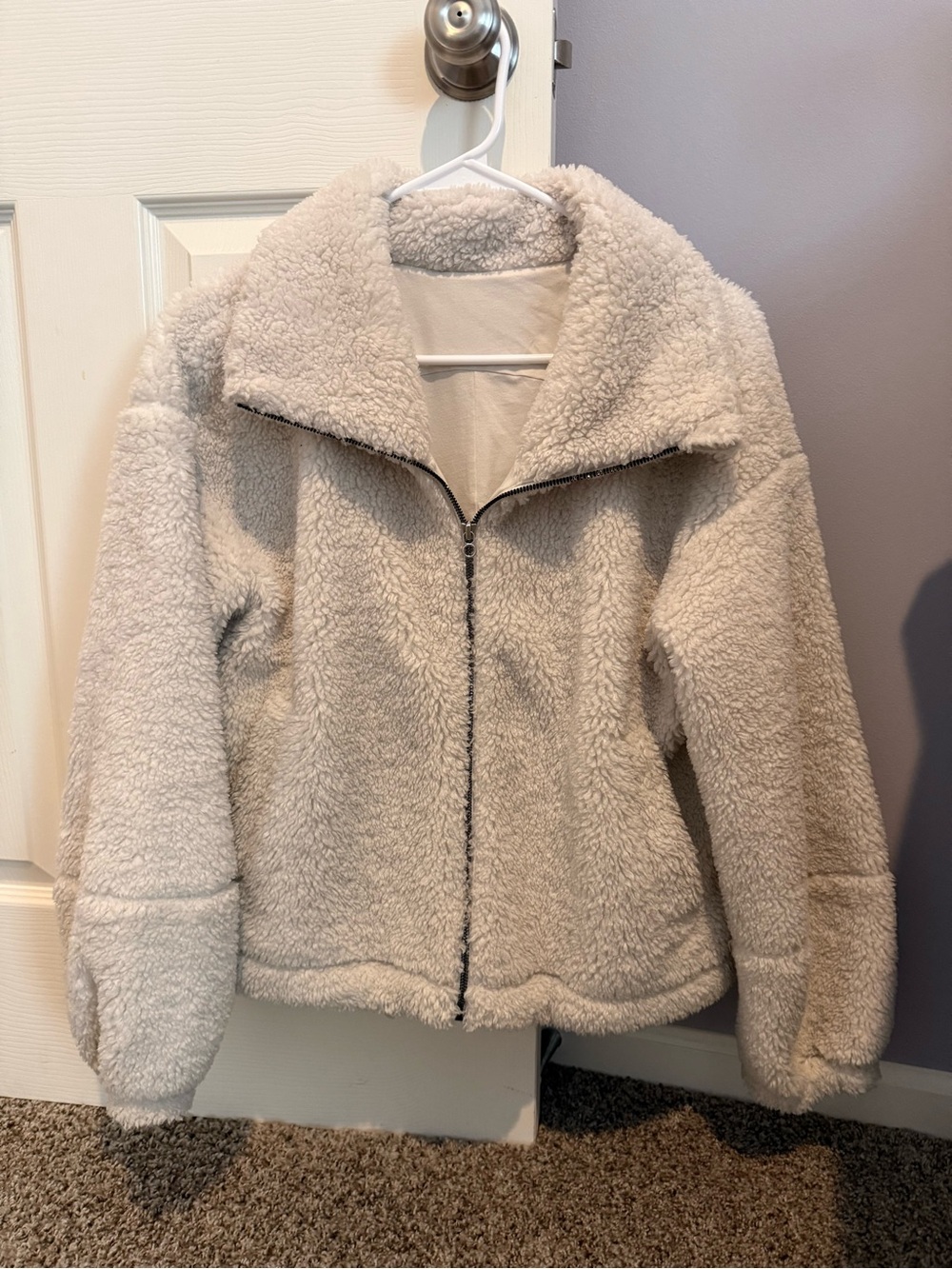 Lululemon Sherpa Zip Jacket - Cream